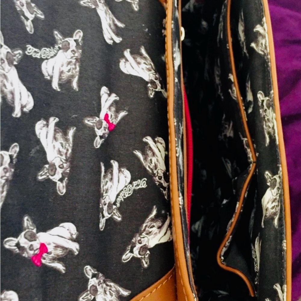 Ted Baker London Saddle Asar Leather Metal Bow Crossbody, Light Brown, Rare EUC - Picture 7 of 7